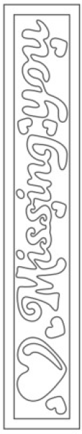 SandArt Individual Bookmarks (Large) (210mm x 37.5mm)