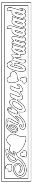 SandArt Individual Bookmarks (Large) (210mm x 37.5mm)