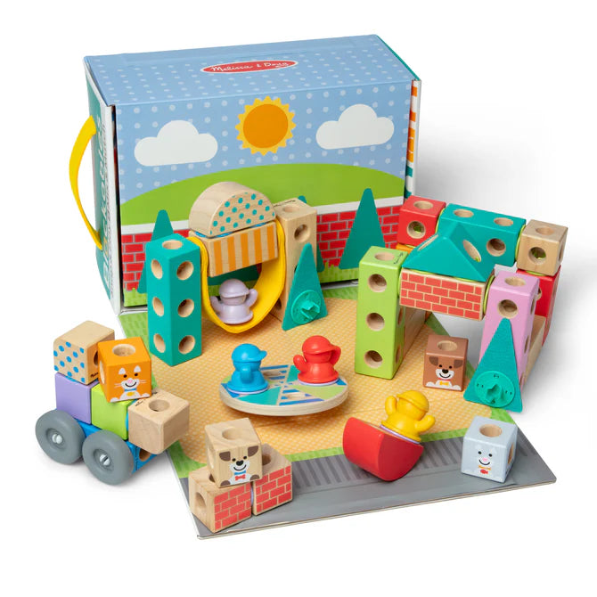 Melissa & Doug Blockables Town Play Set 50279