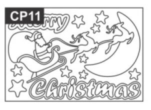 SandArt Individual PostCards Christmas Designs (150mm x 105mm)