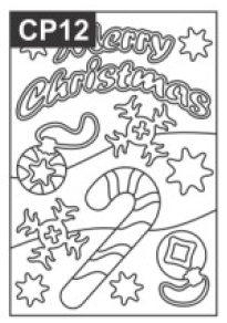 SandArt Individual PostCards Christmas Designs (150mm x 105mm)