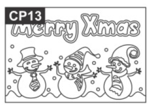 SandArt Individual PostCards Christmas Designs (150mm x 105mm)