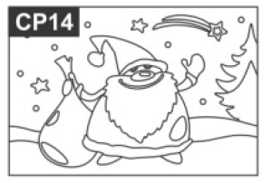 SandArt Individual PostCards Christmas Designs (150mm x 105mm)