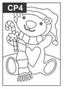 SandArt Individual PostCards Christmas Designs (150mm x 105mm)