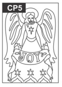 SandArt Individual PostCards Christmas Designs (150mm x 105mm)