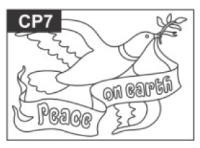 SandArt Individual PostCards Christmas Designs (150mm x 105mm)