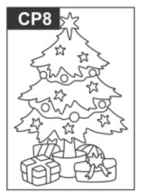SandArt Individual PostCards Christmas Designs (150mm x 105mm)