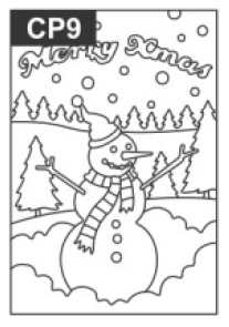 SandArt Individual PostCards Christmas Designs (150mm x 105mm)