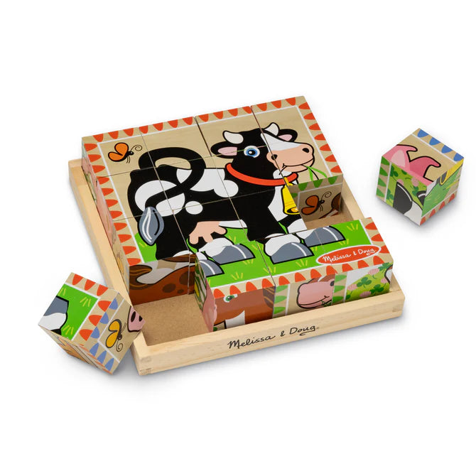 Melissa & Doug Farm Cube Puzzle - 16 Pieces 6073104