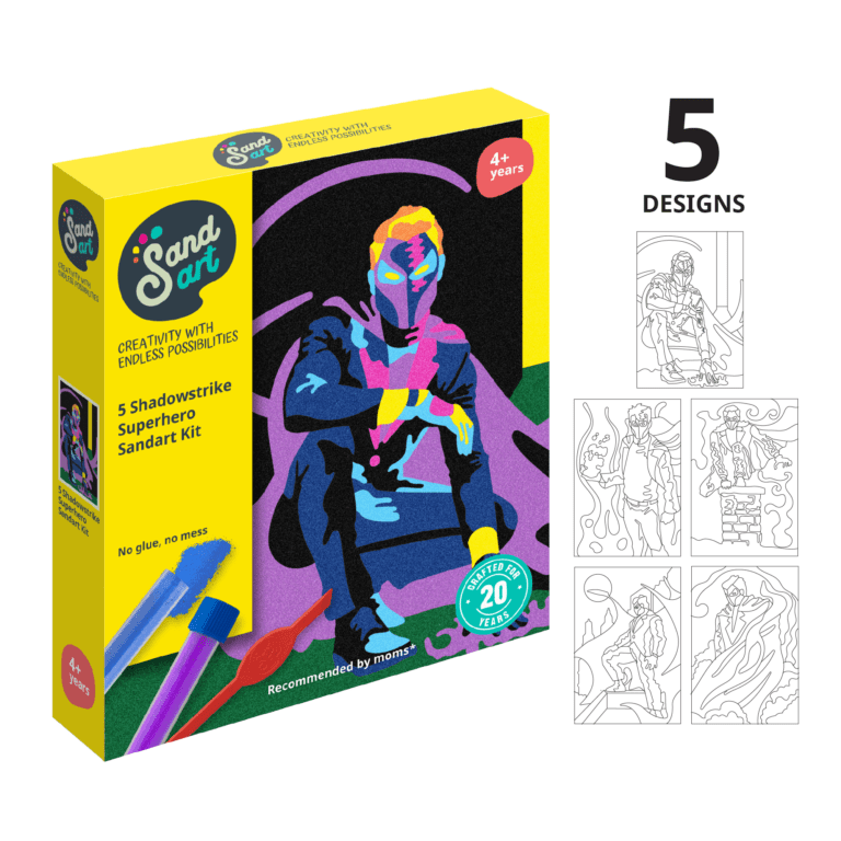 SandArt Neon Superhero Shadowstrike