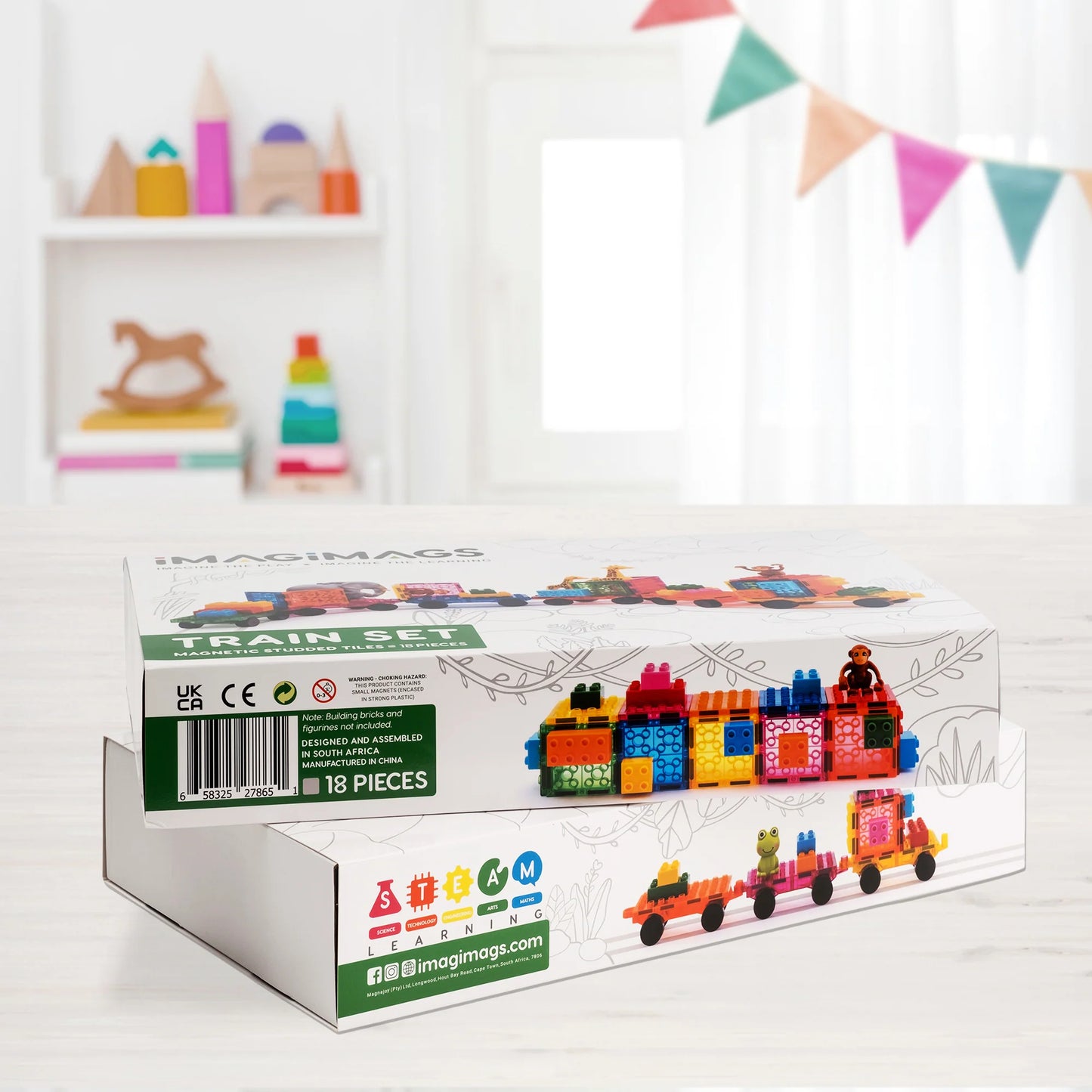 Imagimags Train Set (Compatible with all Lego Duplo Blocks)