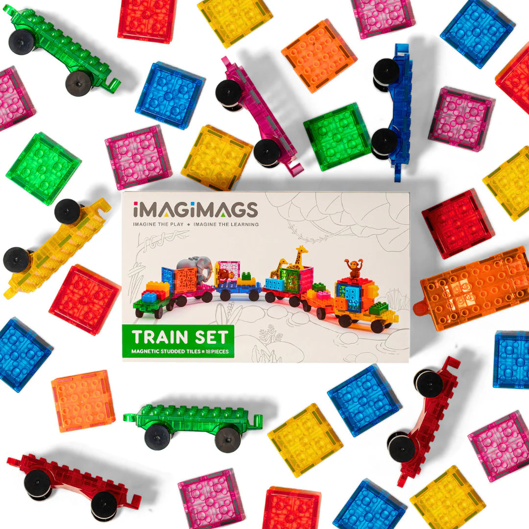 Imagimags Train Set (Compatible with all Lego Duplo Blocks)