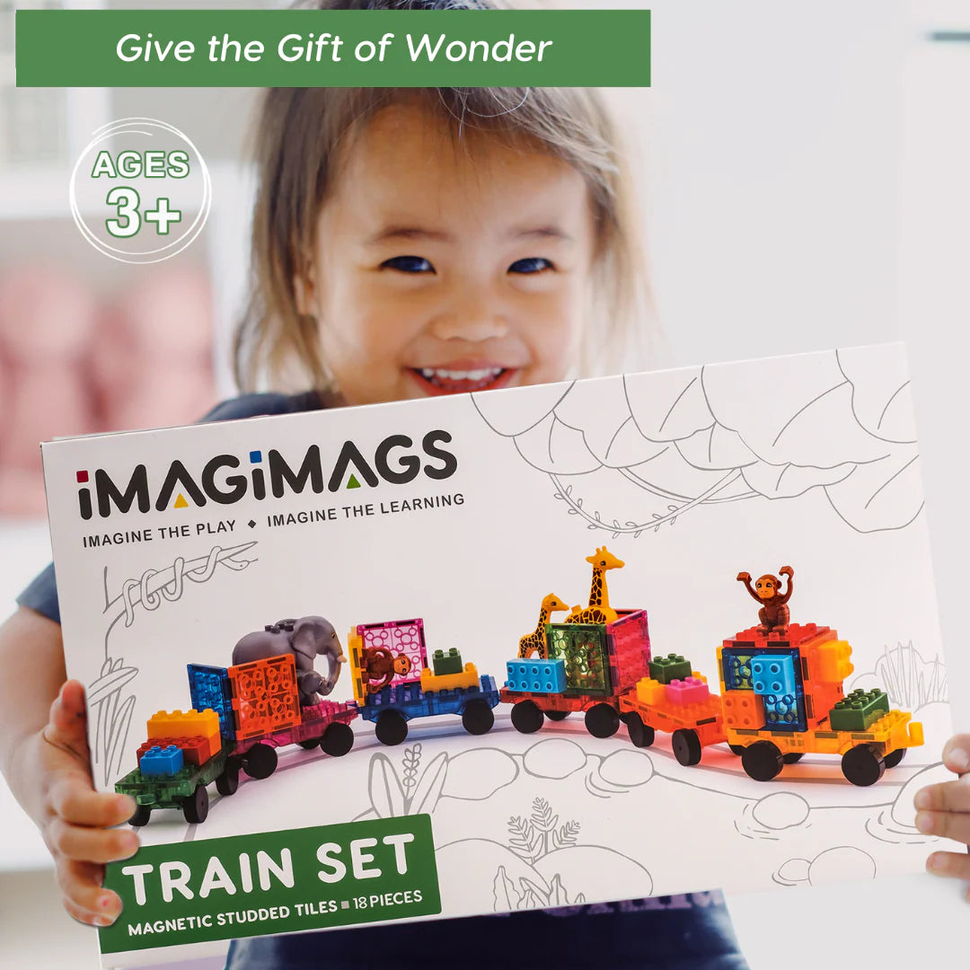 Imagimags Train Set (Compatible with all Lego Duplo Blocks)