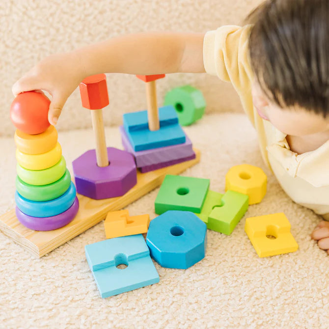 Melissa & Doug Geometric Stacker 6073093