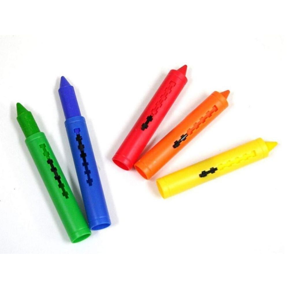Melissa & Doug Learning Mat Crayons – 5 Colors