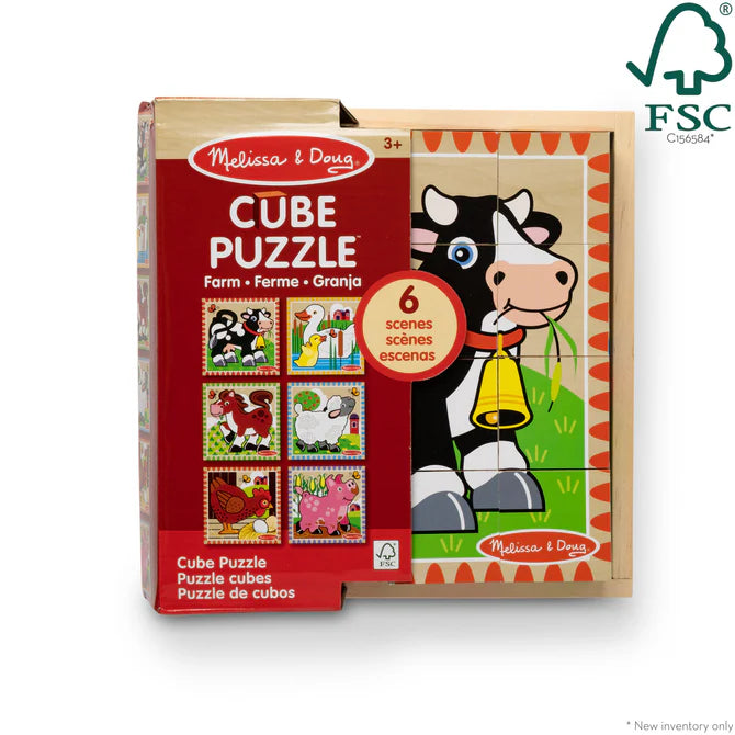 Melissa & Doug Farm Cube Puzzle - 16 Pieces 6073104