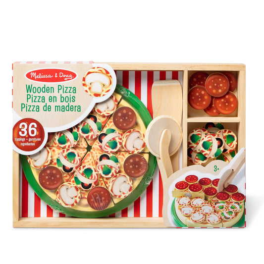 Melissa & Doug Pizza Party Wooden Play Food Set (6074863)