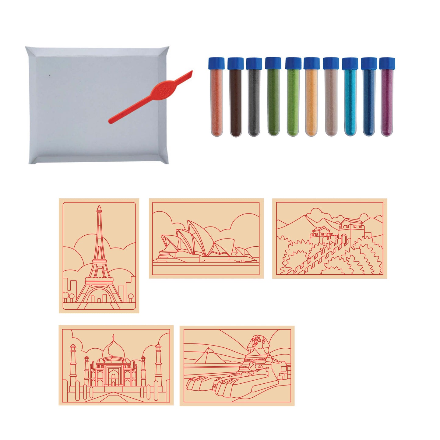 SandArt Earth-tone Landmarks