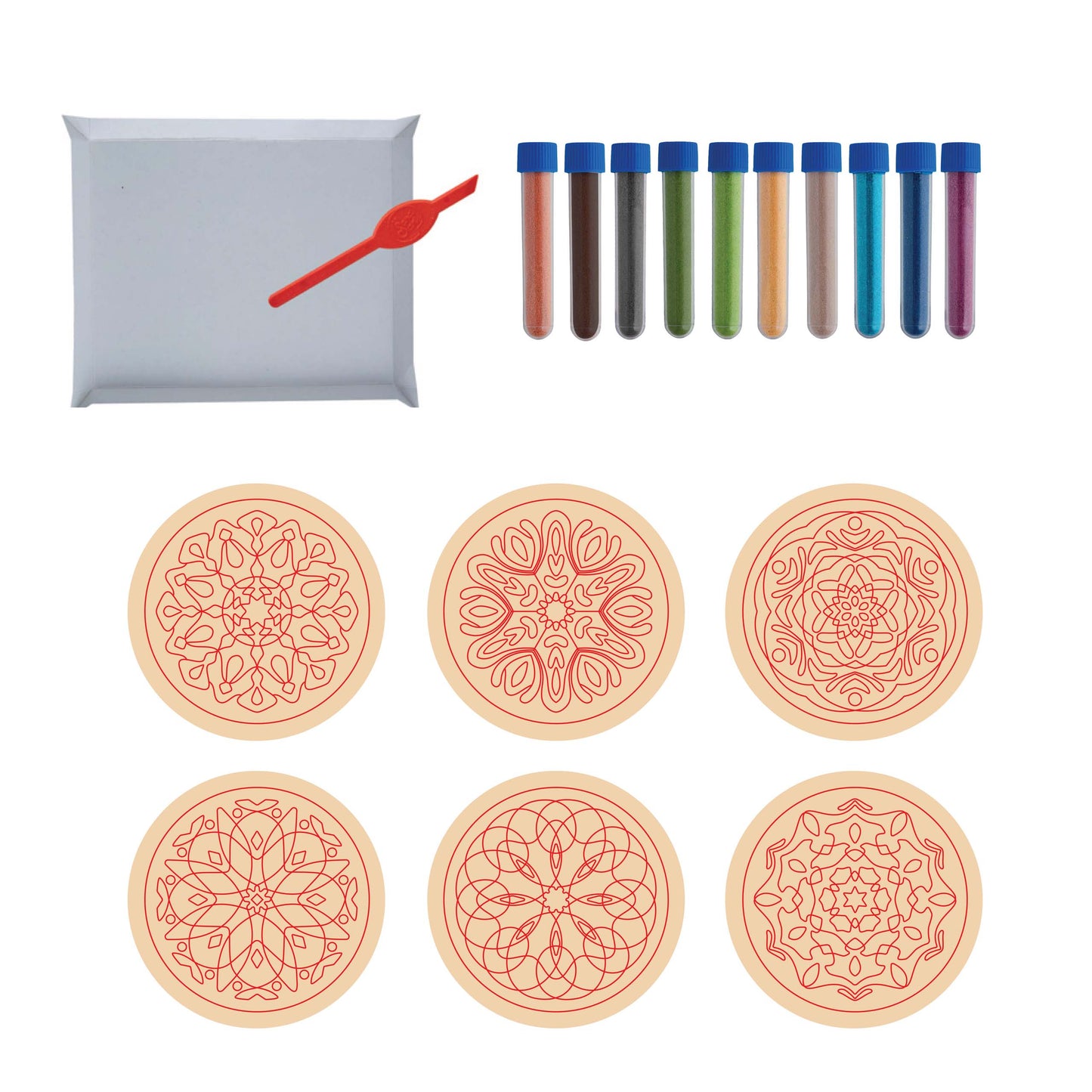 SandArt Earth-tone Mandalas