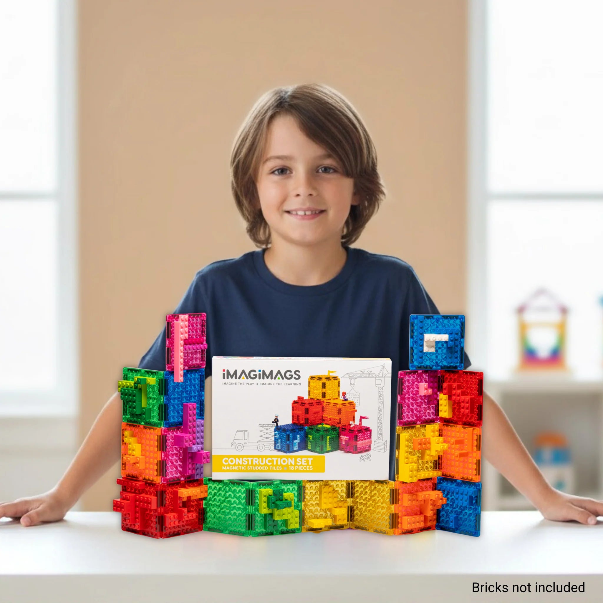 Imagimags Construction Set (Compatible with all regular sized Lego bricks)