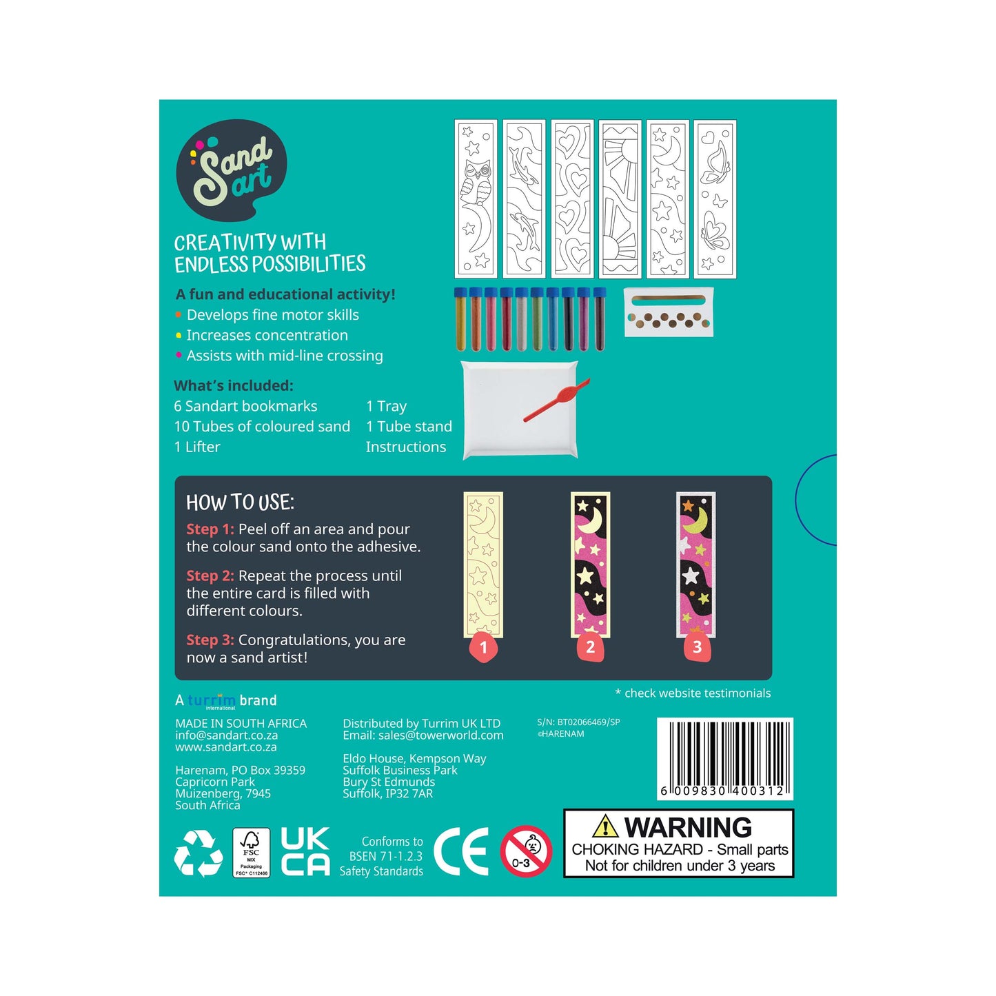 SandArt Craft Range - Bookmarks