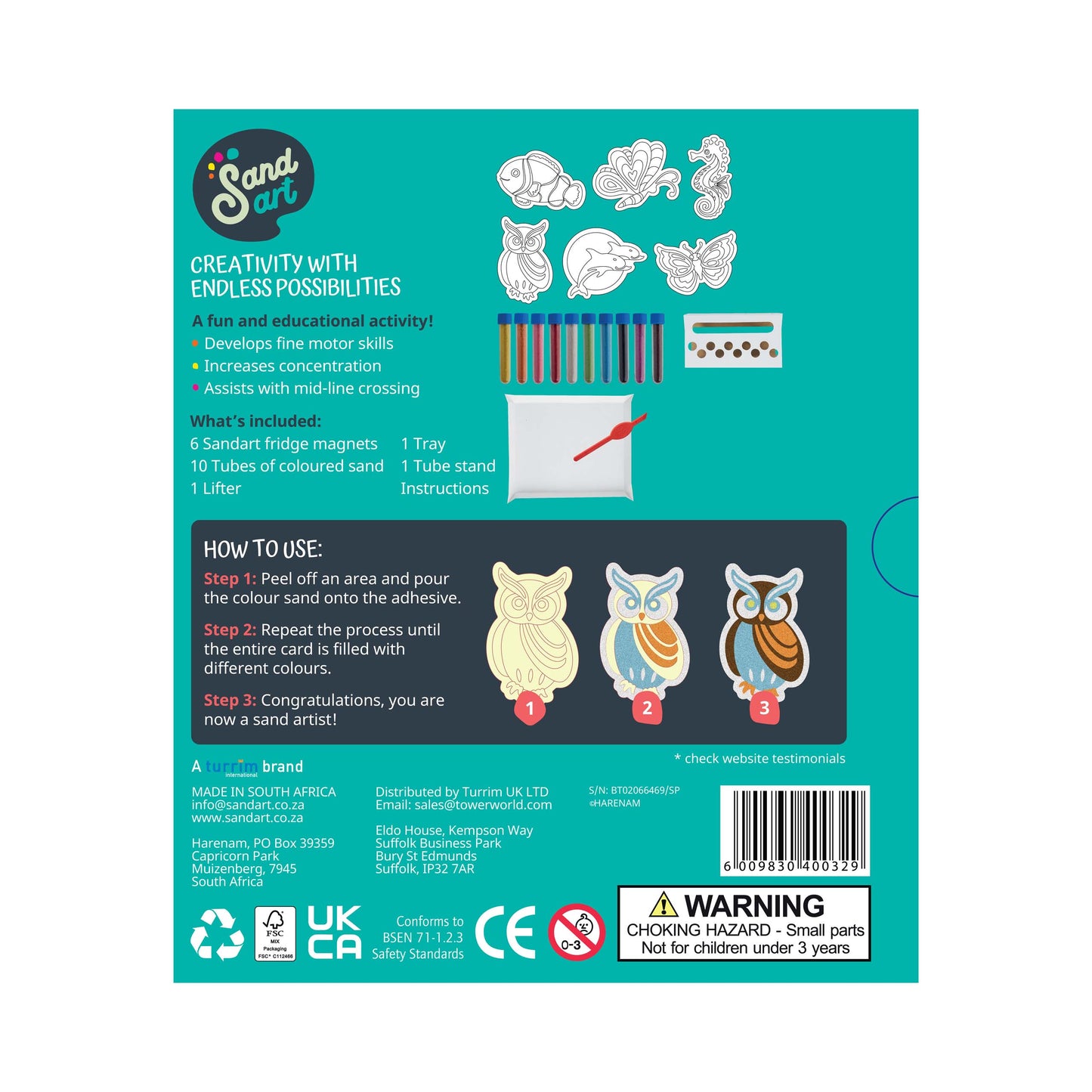 SandArt Craft Range - Fridge Magnets