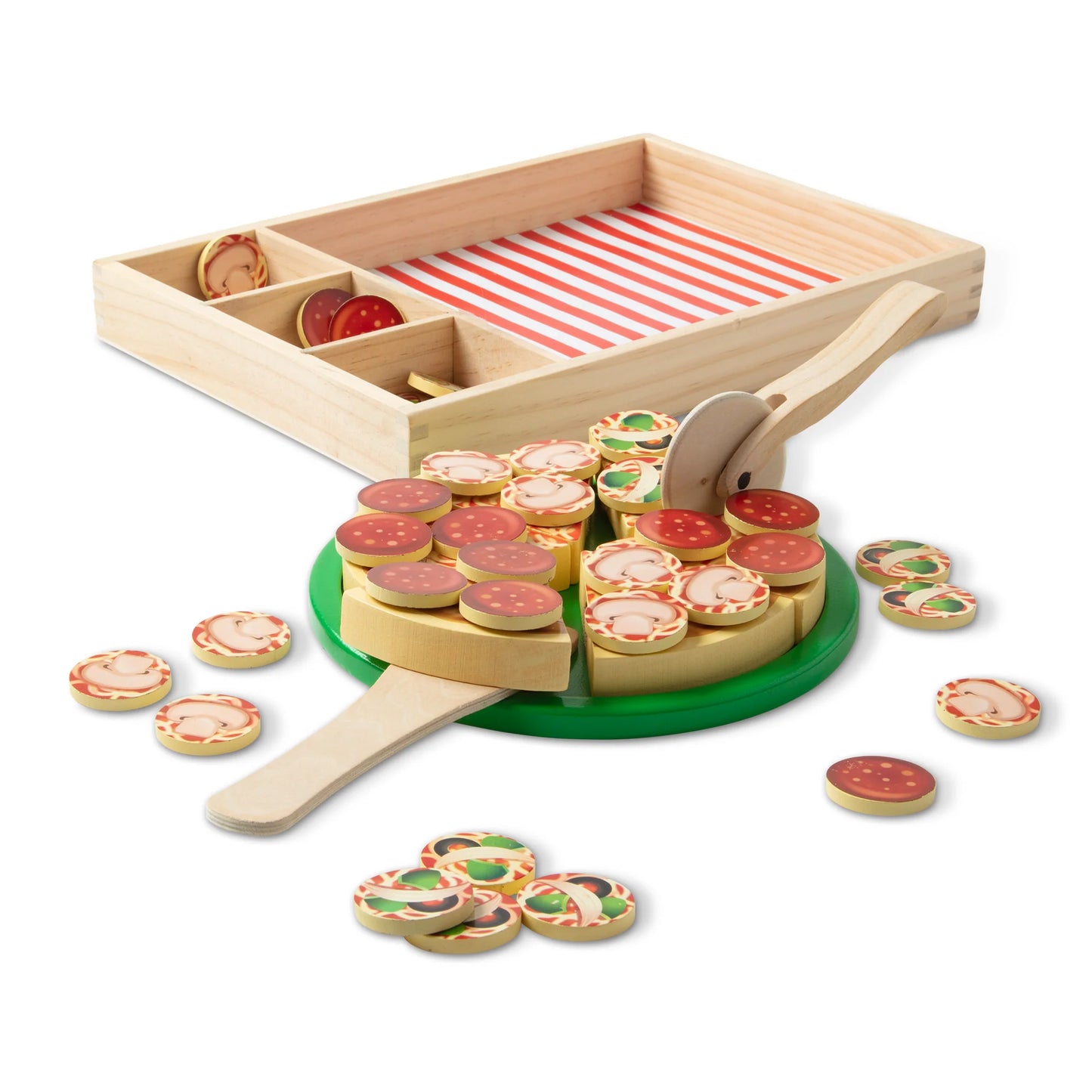 Melissa & Doug Pizza Party Wooden Play Food Set (6074863)