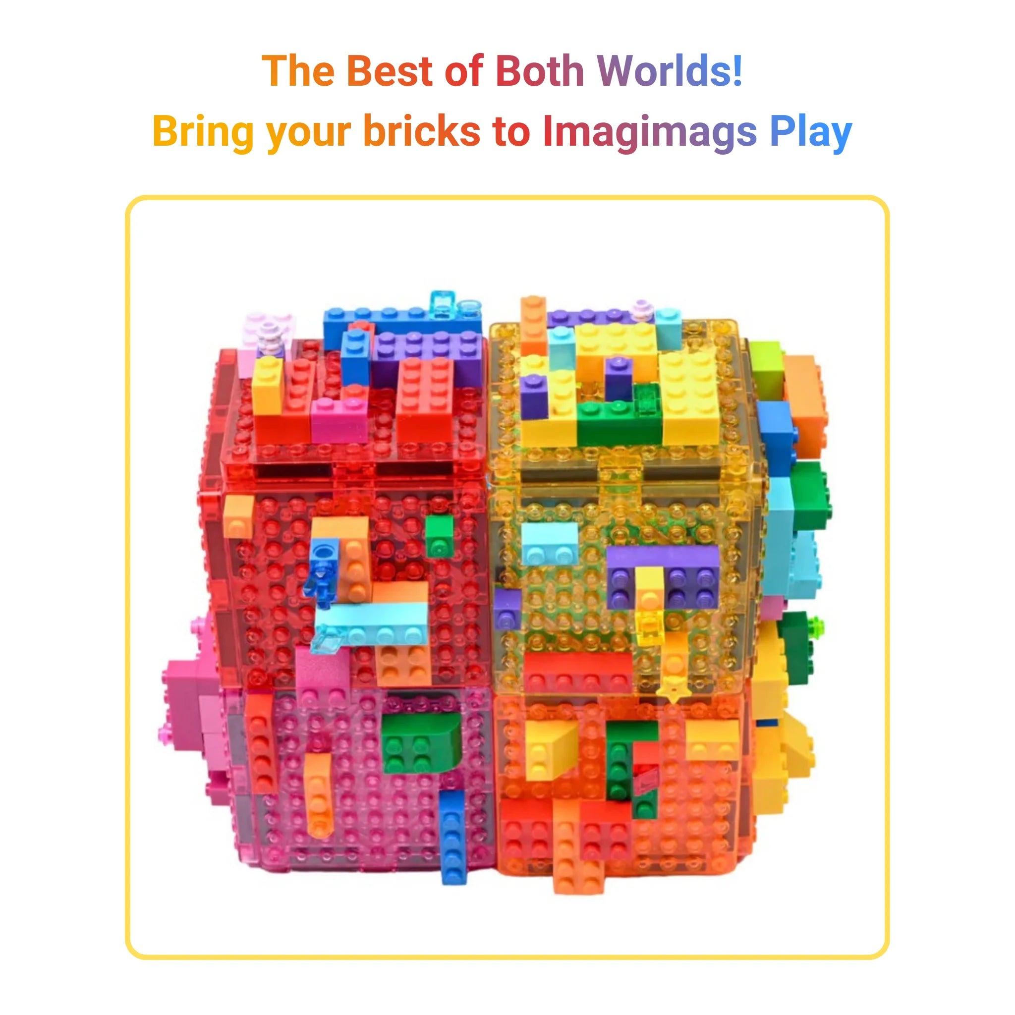 Imagimags Construction Set (Compatible with all regular sized Lego bricks)