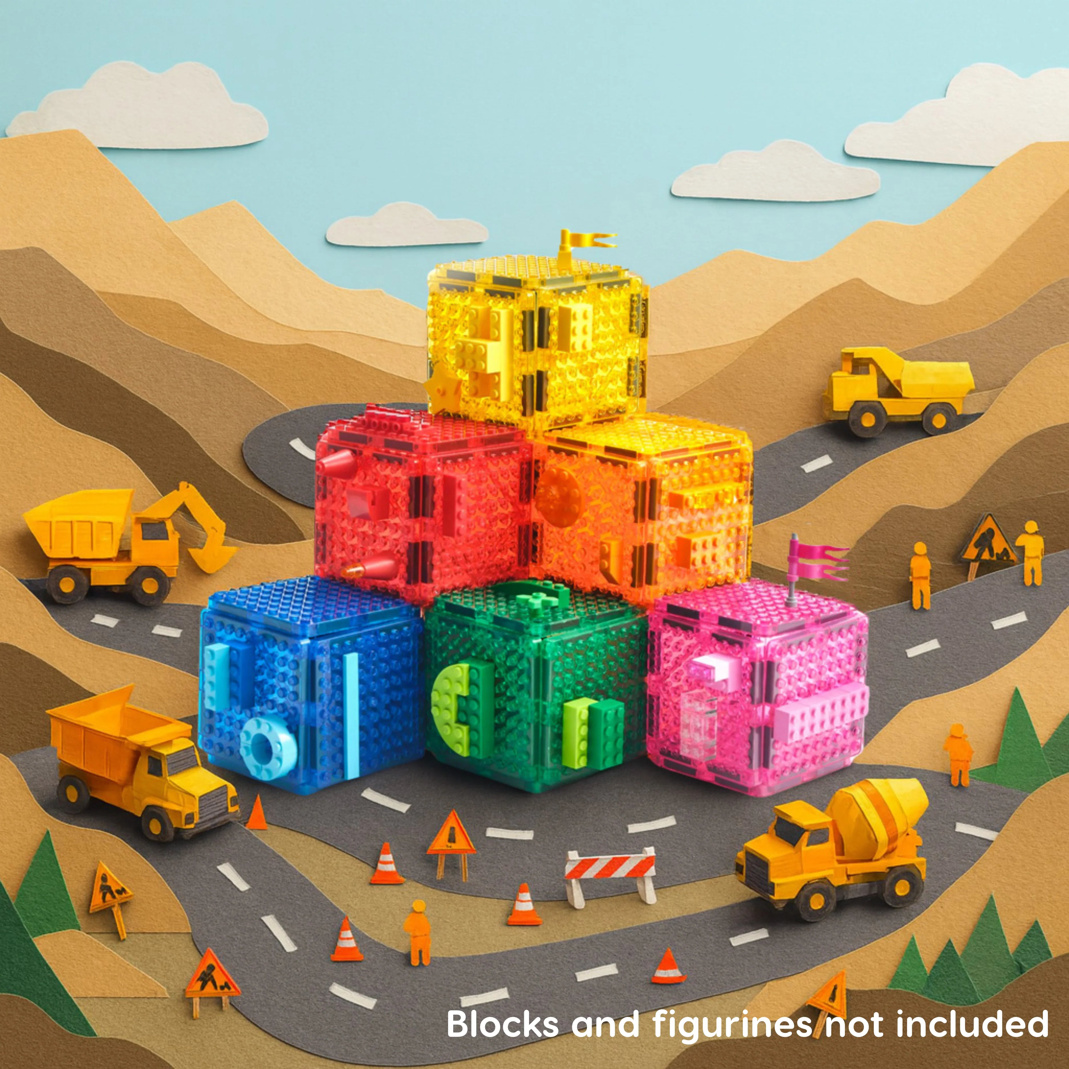 Imagimags Construction Set (Compatible with all regular sized Lego bricks)