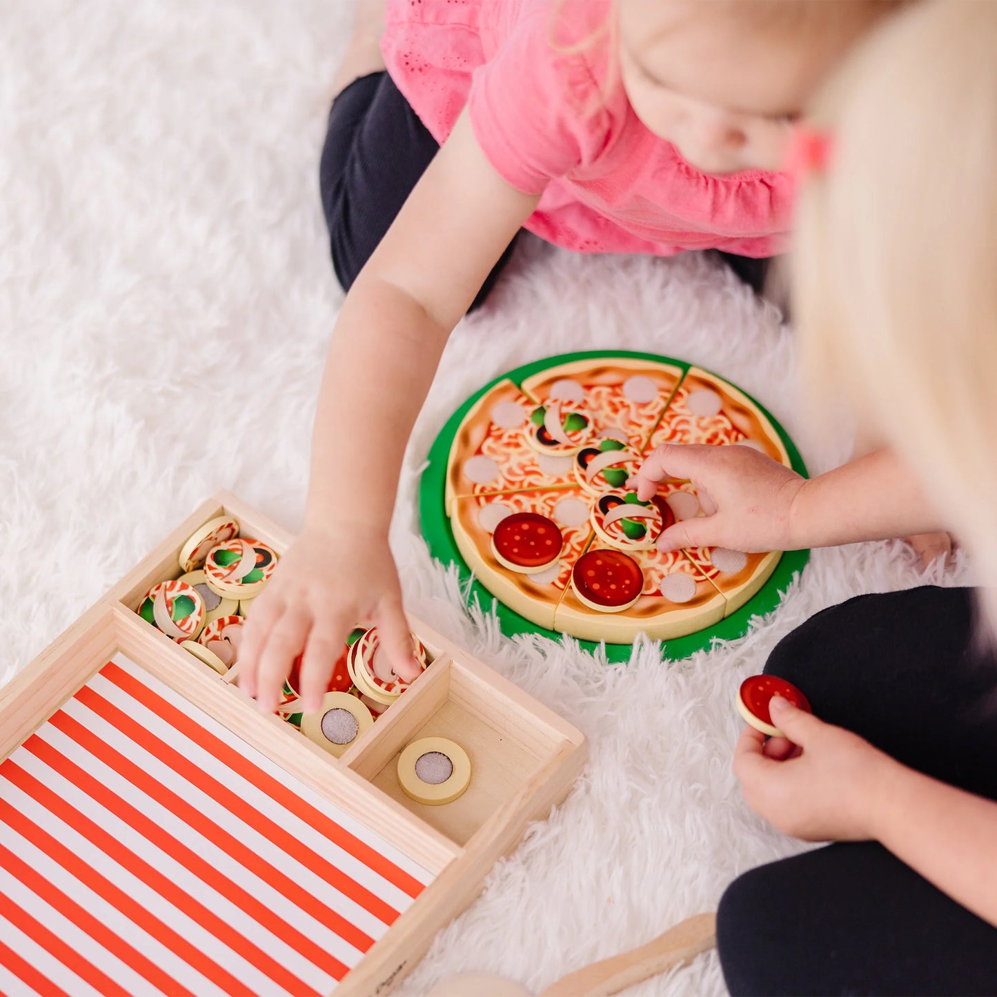 Melissa & Doug Pizza Party Wooden Play Food Set (6074863)