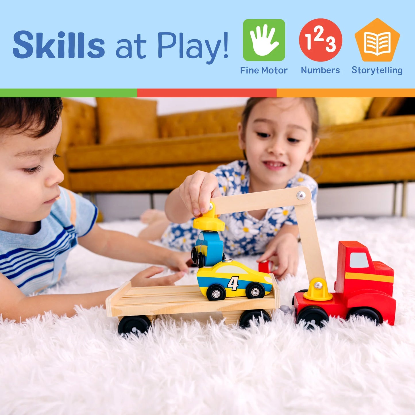 Melissa & Doug Magnetic Car Loader