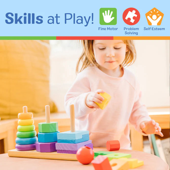 Melissa & Doug Geometric Stacker 6073093
