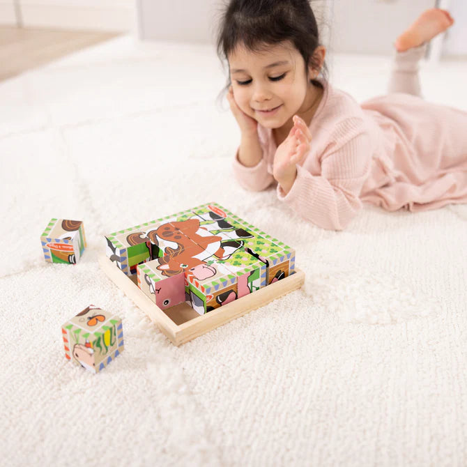 Melissa & Doug Farm Cube Puzzle - 16 Pieces 6073104