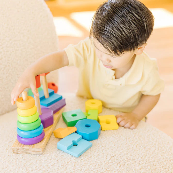 Melissa & Doug Geometric Stacker 6073093