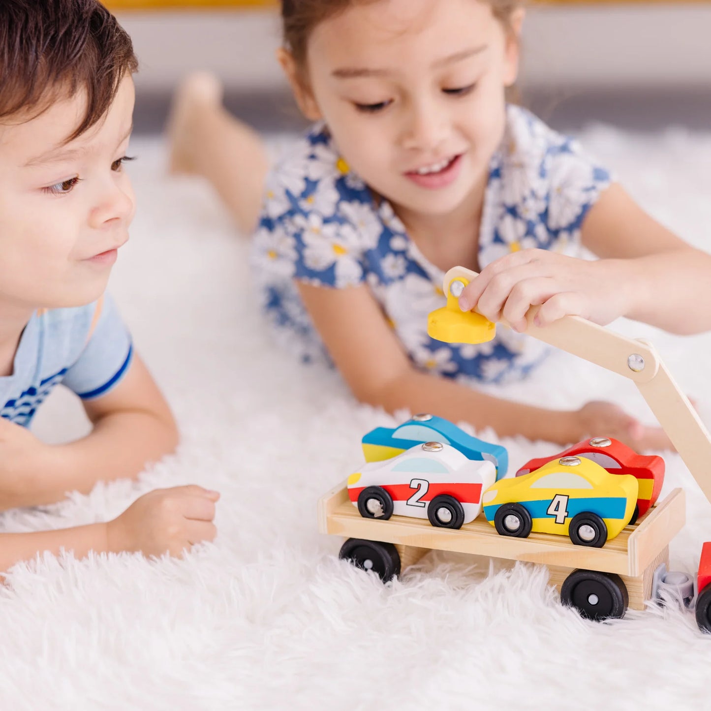 Melissa & Doug Magnetic Car Loader