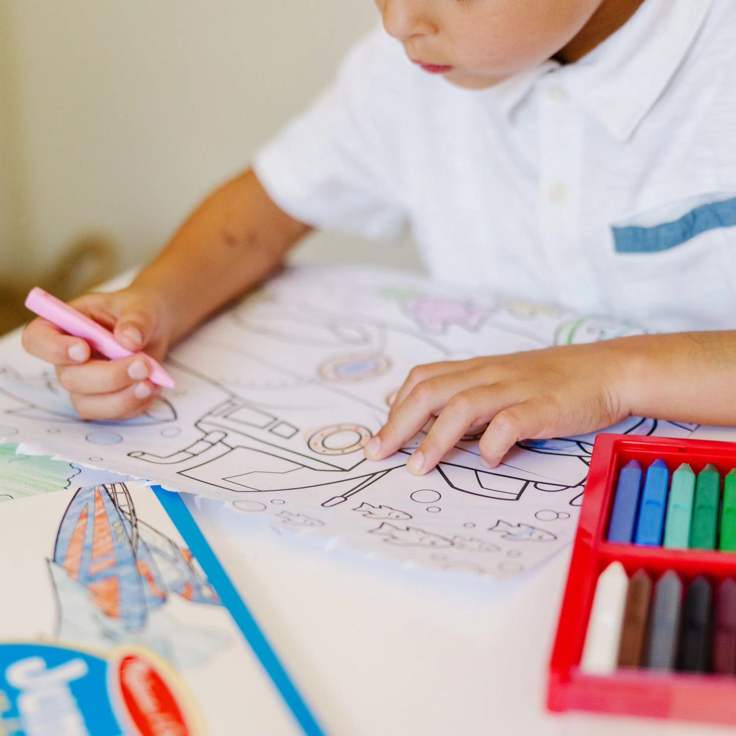 Melissa & Doug Jumbo Coloring Pad Vehicles