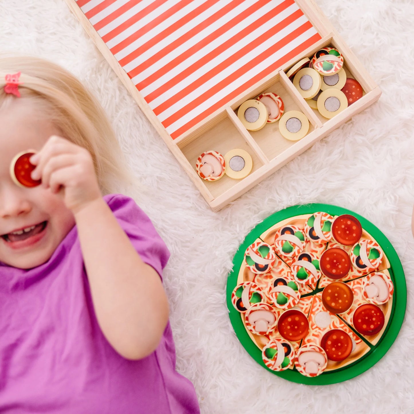 Melissa & Doug Pizza Party Wooden Play Food Set (6074863)