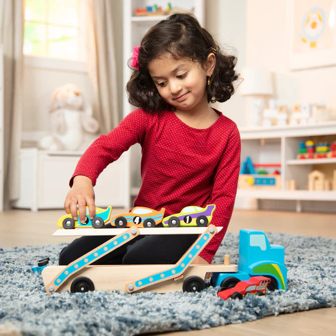Melissa & Doug Mega Race Car Carrier 2759