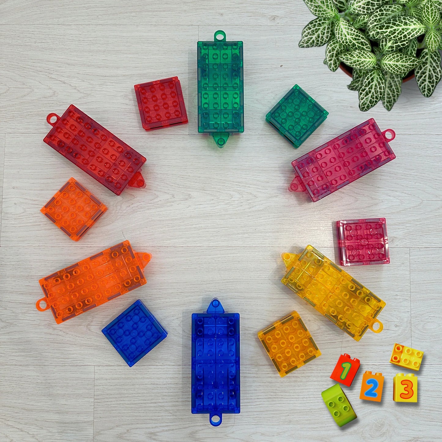Imagimags Train Set (Compatible with all Lego Duplo Blocks)