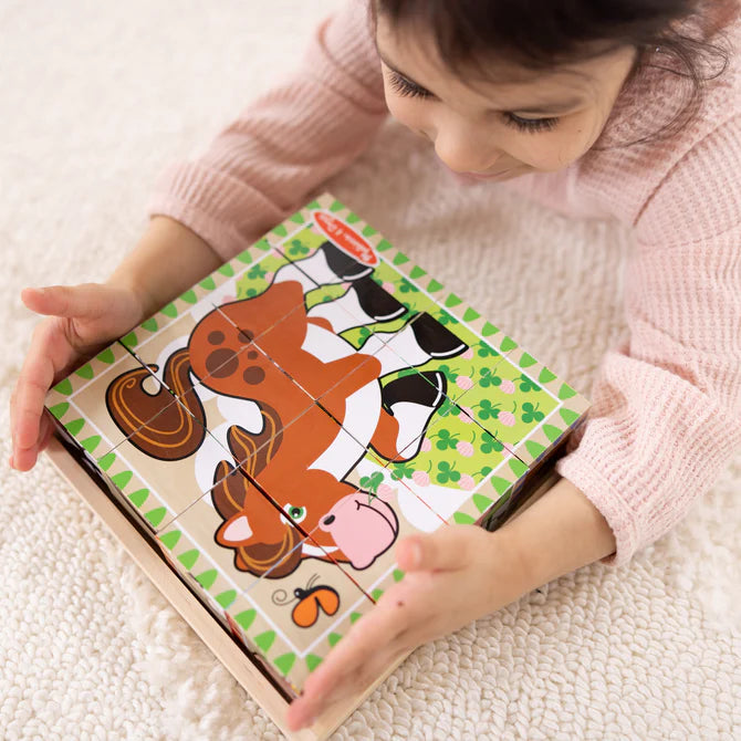 Melissa & Doug Farm Cube Puzzle - 16 Pieces 6073104