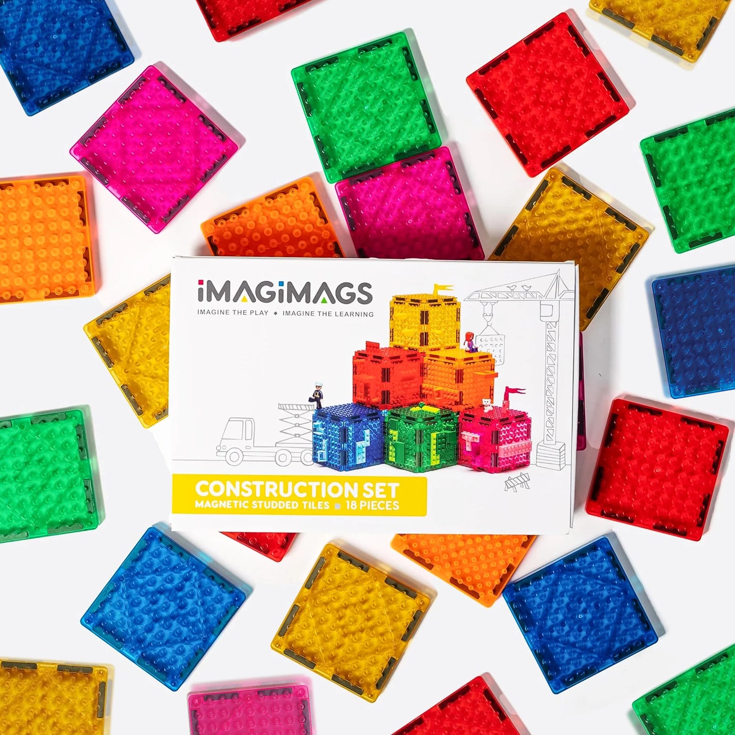 Imagimags Construction Set (Compatible with all regular sized Lego bricks)