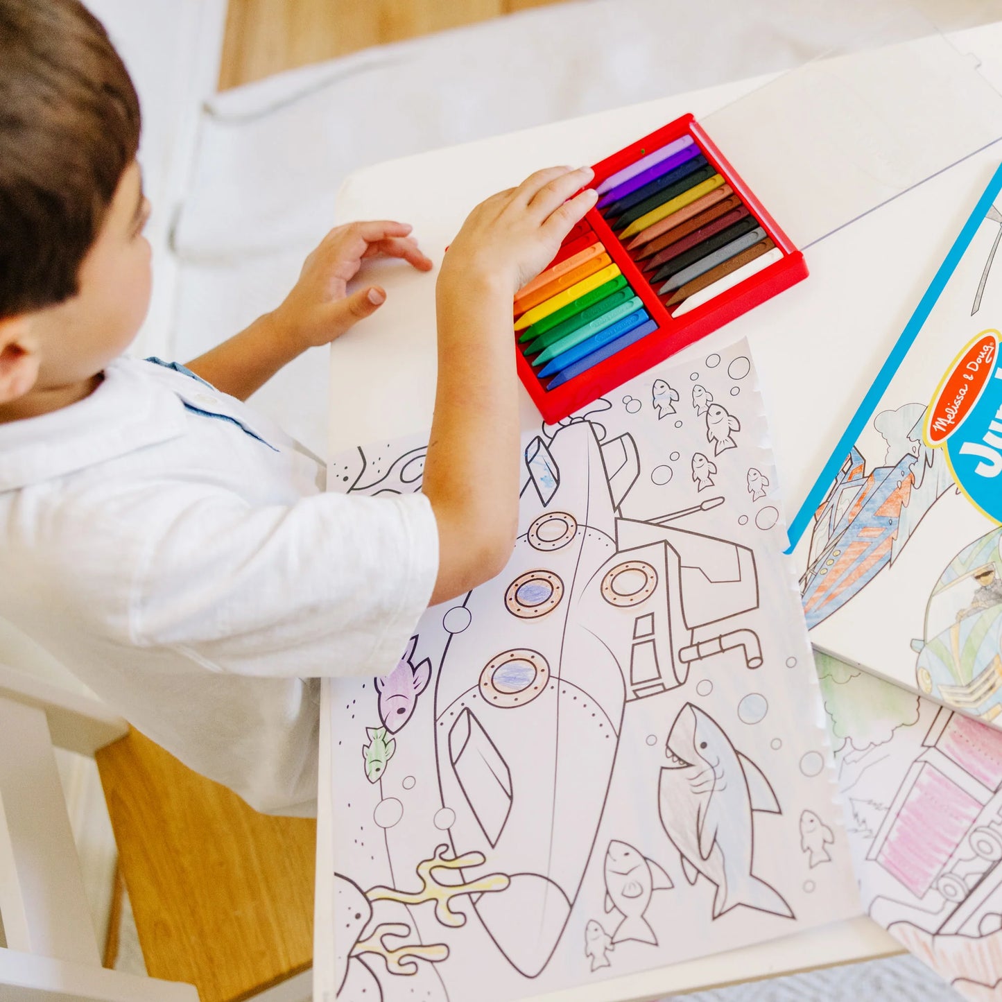 Melissa & Doug Jumbo Coloring Pad Vehicles