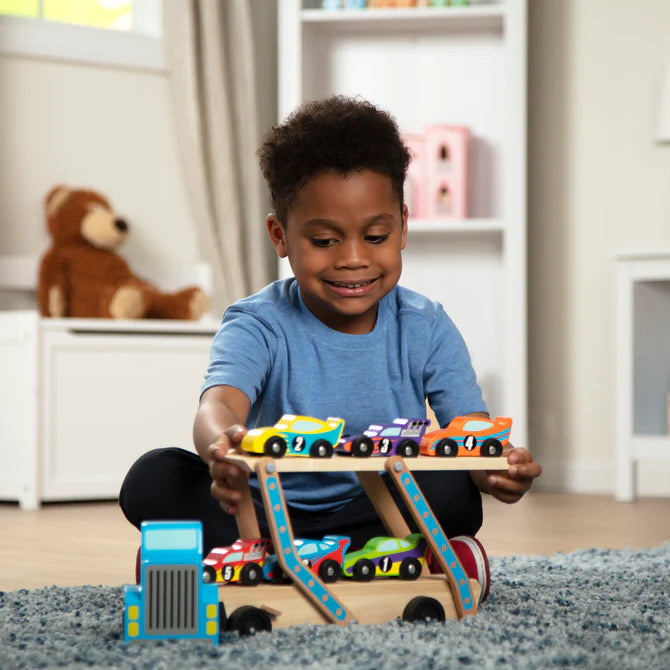 Melissa & Doug Mega Race Car Carrier 2759