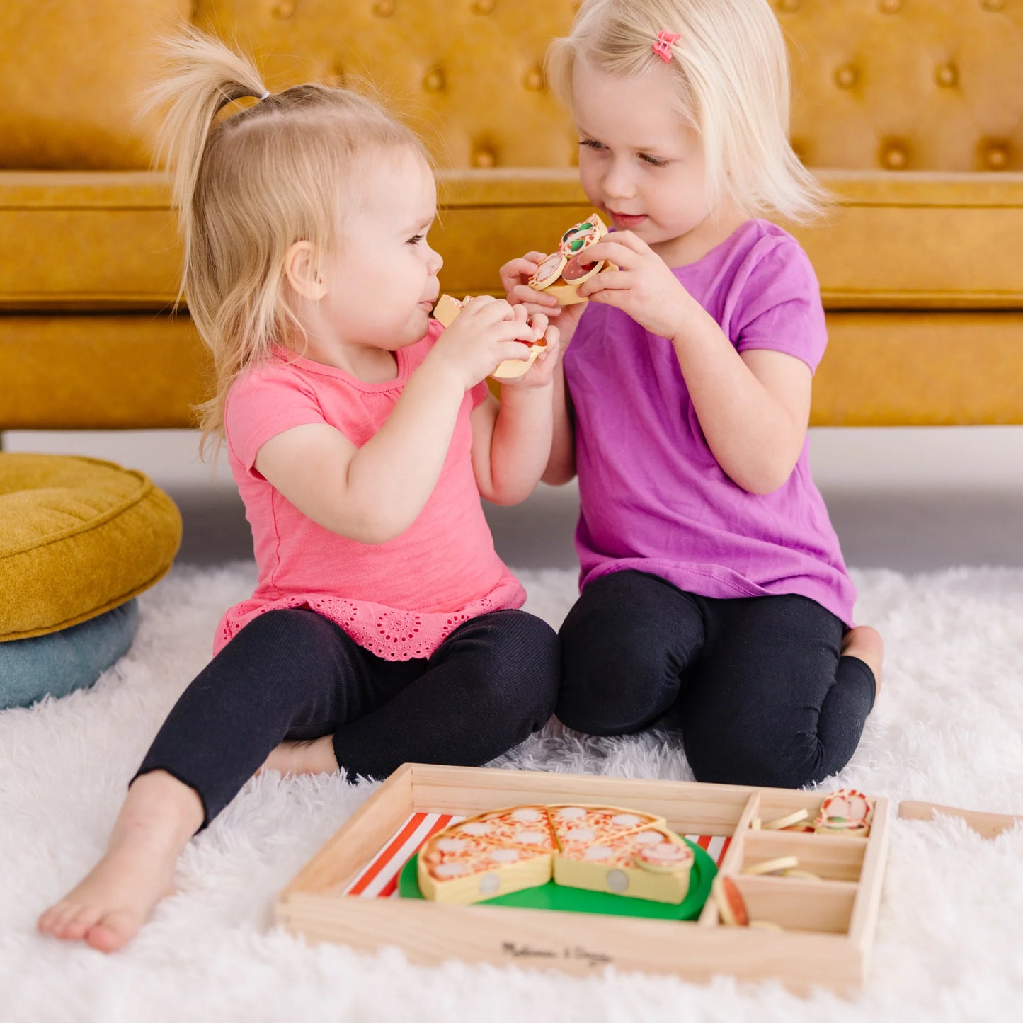 Melissa & Doug Pizza Party Wooden Play Food Set (6074863)