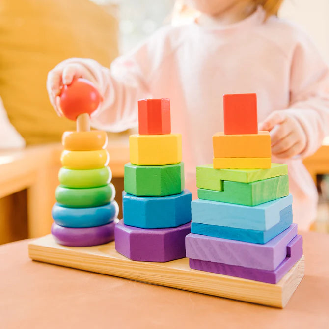 Melissa & Doug Geometric Stacker 6073093