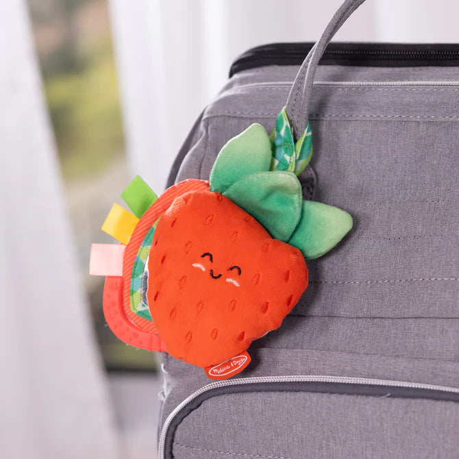 Melissa & Doug Peek-a-Boo Berry Take-Along Toy (Strawberry Take-Along Toy) 50742