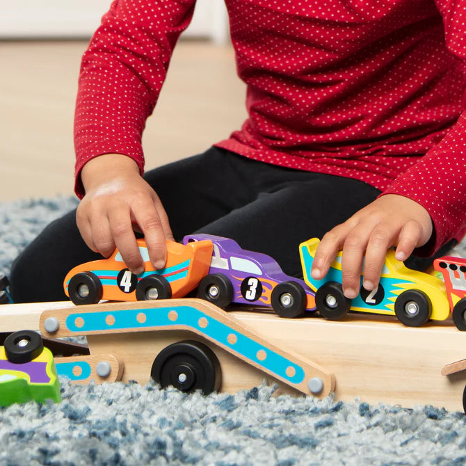 Melissa & Doug Mega Race Car Carrier 2759