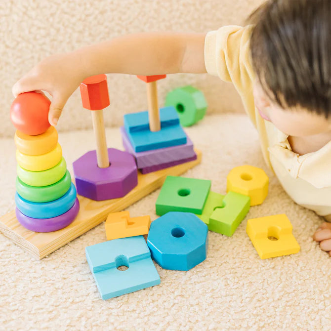 Melissa & Doug Geometric Stacker 6073093