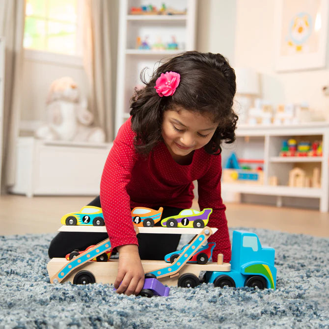 Melissa & Doug Mega Race Car Carrier 2759