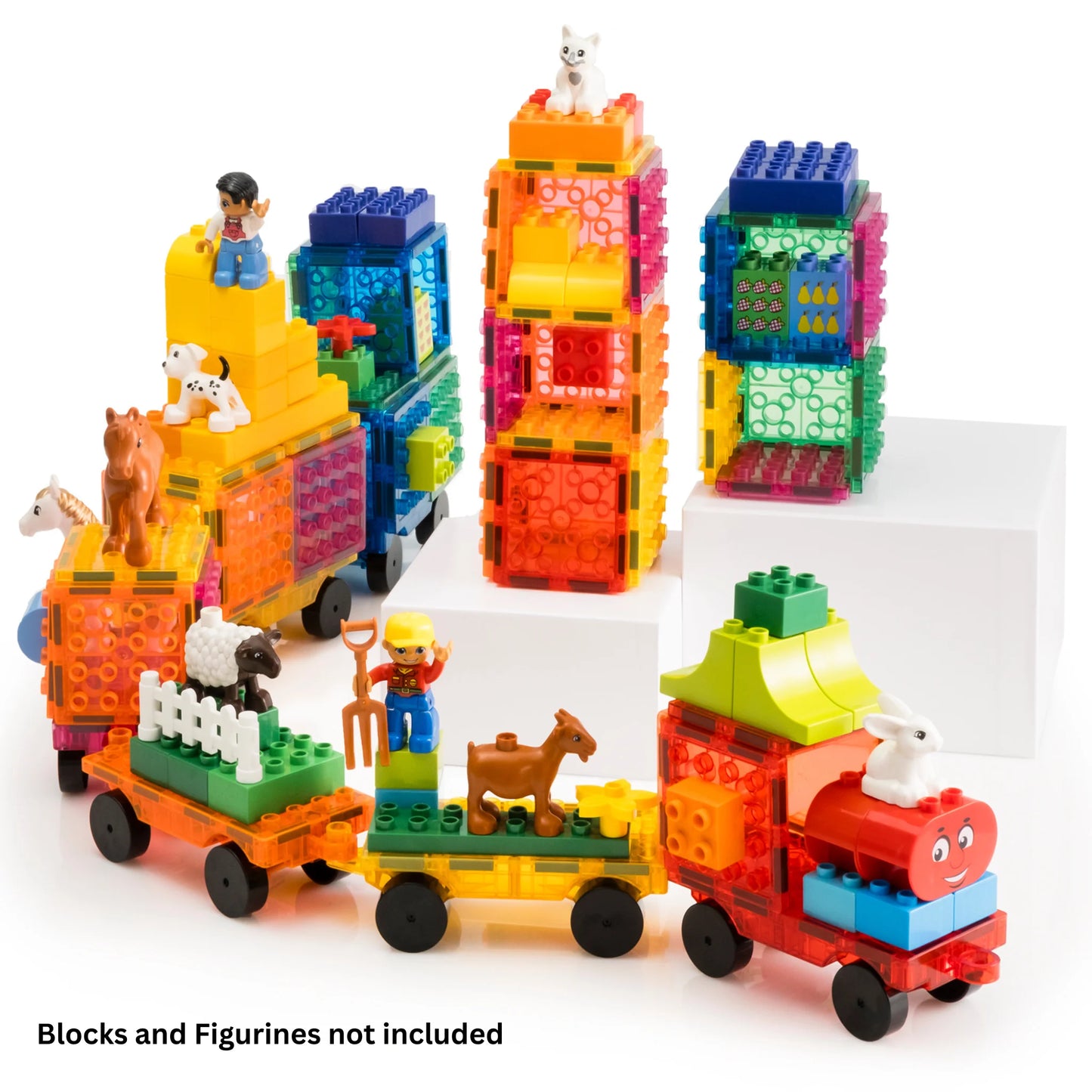 Imagimags Train Set (Compatible with all Lego Duplo Blocks)